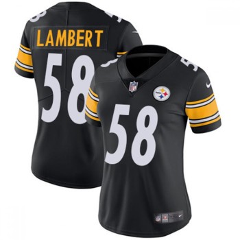 Women's Pittsburgh Steelers #58 Jack Lambert Black Vapor Untouchable Limited Stitched NFL Jersey(Run Small) Women's Pittsburgh Steelers #58 Jack Lambert Black Vapor Untouchable Limited Stitched NFL Jersey(Run Small)