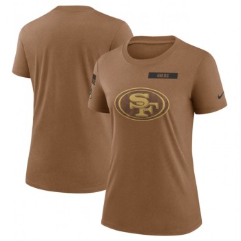 Women's San Francisco 49ers 2023 Brown Salute To Service Legend Performance T-Shirt(Run Small) Women's San Francisco 49ers 2023 Brown Salute To Service Legend Performance T-Shirt(Run Small)