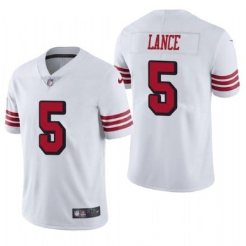 Women's San Francisco 49ers #5 Trey Lance White Color Rush Limited Stitched Jersey(Run Small) Women's San Francisco 49ers #5 Trey Lance White Color Rush Limited Stitched Jersey(Run Small)