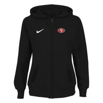 Women's San Francisco 49ers Stadium Rally Full Zip Hoodie Black Women's San Francisco 49ers Stadium Rally Full Zip Hoodie Black