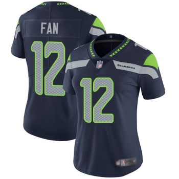 Women's Seattle Seahawks #12 Fan Blue Vapor Untouchable Limited Stitched NFL Jersey Women's Seattle Seahawks #12 Fan Blue Vapor Untouchable Limited Stitched NFL Jersey