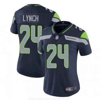 Women's Seattle Seahawks #24 Marshawn Lynch Navy Vapor Untouchable Limited Stitched NFL Jersey(Run Small) Women's Seattle Seahawks #24 Marshawn Lynch Navy Vapor Untouchable Limited Stitched NFL Jersey(Run Small)