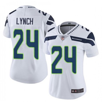 Women's Seattle Seahawks #24 Marshawn Lynch White Vapor Untouchable Limited Stitched NFL Jersey(Run Small) Women's Seattle Seahawks #24 Marshawn Lynch White Vapor Untouchable Limited Stitched NFL Jersey(Run Small)