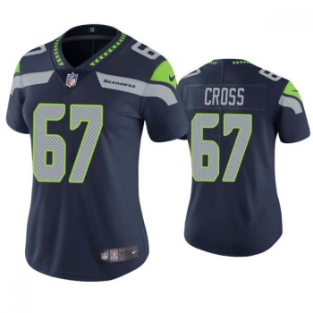 Women's Seattle Seahawks #67 Charles Cross Navy Untouchable Limited Stitched Jersey(Run Small) Women's Seattle Seahawks #67 Charles Cross Navy Untouchable Limited Stitched Jersey(Run Small)