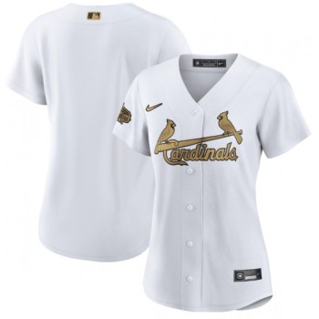Women's St. Louis Cardinals Blank 2022 All-Star White Stitched Baseball Jersey(Run Small) Women's St. Louis Cardinals Blank 2022 All-Star White Stitched Baseball Jersey(Run Small)