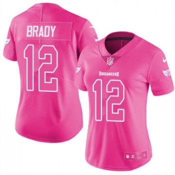 Women's Tampa Bay Buccaneers #12 Tom Brady Pink Vapor Untouchable Limited Stitched Jersey(Run Small) Women's Tampa Bay Buccaneers #12 Tom Brady Pink Vapor Untouchable Limited Stitched Jersey(Run Small)