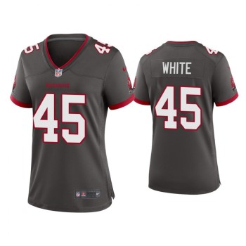 Women's Tampa Bay Buccaneers #45 Devin White 2020 Grey Stitched Jersey(Run Small) Women's Tampa Bay Buccaneers #45 Devin White 2020 Grey Stitched Jersey(Run Small)