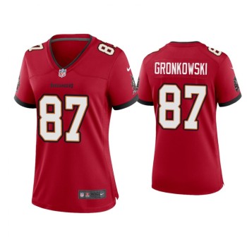 Women's Tampa Bay Buccaneers #87 Rob Gronkowski 2020 Red Stitched Jersey(Run Small) Women's Tampa Bay Buccaneers #87 Rob Gronkowski 2020 Red Stitched Jersey(Run Small)