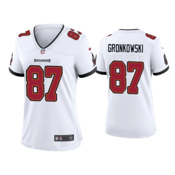 Women's Tampa Bay Buccaneers #87 Rob Gronkowski 2020 White Stitched Jersey(Run Small) Women's Tampa Bay Buccaneers #87 Rob Gronkowski 2020 White Stitched Jersey(Run Small)