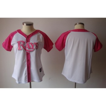 Women's Tampa Bay Rays Blank White Splash Fashion Stitched MLB Jersey Women's Tampa Bay Rays Blank White Splash Fashion Stitched MLB Jersey