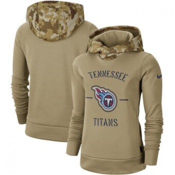Women's Tennessee Titans Khaki 2019 Salute to Service Therma Pullover Hoodie(Run Small) Women's Tennessee Titans Khaki 2019 Salute to Service Therma Pullover Hoodie(Run Small)