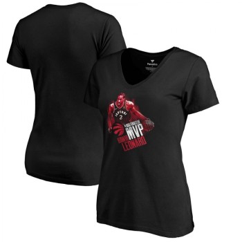 Women's Toronto #2 Raptors Black2019 NBA Finals MVP V-Neck T-Shirt Women's Toronto #2 Raptors Black2019 NBA Finals MVP V-Neck T-Shirt