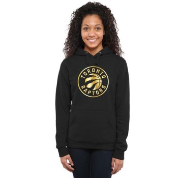 Women's Toronto Raptors Gold Collection Pullover Hoodie Black Women's Toronto Raptors Gold Collection Pullover Hoodie Black