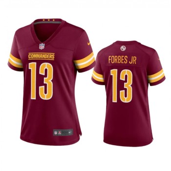 Women's Washington Commanders #13 Emmanuel Forbes 2022 Burgundy Vapor Untouchable Stitched Jersey(Run Small) Women's Washington Commanders #13 Emmanuel Forbes 2022 Burgundy Vapor Untouchable Stitched Jersey(Run Small)