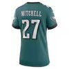 Womens #27 Quinyon Mitchell Midnight Green Philadelphia Eagles Team Game Jersey