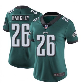Women's Philadelphia Eagles #26 Saquon Barkley Green Vapor Untouchable Limited Stitched Football Jersey Women's Philadelphia Eagles #26 Saquon Barkley Green Vapor Untouchable Limited Stitched Football Jersey