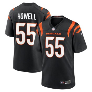 Men's Cincinnati Bengals #55 Cashius Howell Black 2026 NFL Draft Game Jersey Men's Cincinnati Bengals #55 Cashius Howell Black 2026 NFL Draft Game Jersey