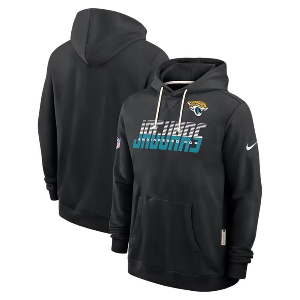 Men's Jacksonville Jaguars Black Sideline Standard Issue Top Prospect Dri-FIT Hoodie