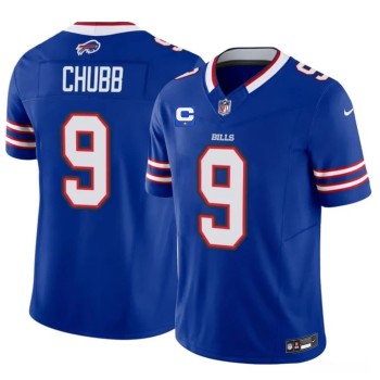 Men's Buffalo Bills #9 Bradley Chubb Royal 2026 1-Star C Patch Vapor F.U.S.E. Untouchable Limited Jersey