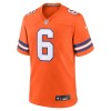 Men's Denver Broncos P.J. Locke III Orange Mile High Collection 1977 Throwback Player Game Jersey