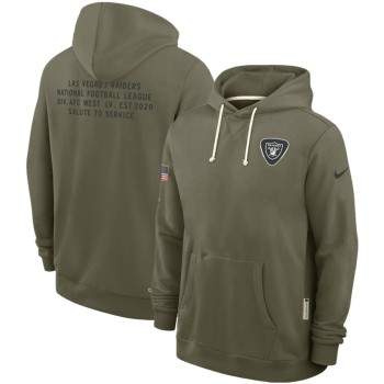 Men's Las Vegas Raiders Olive 2025 Salute to Service Pullover Hoodie Men's Las Vegas Raiders Olive 2025 Salute to Service Pullover Hoodie