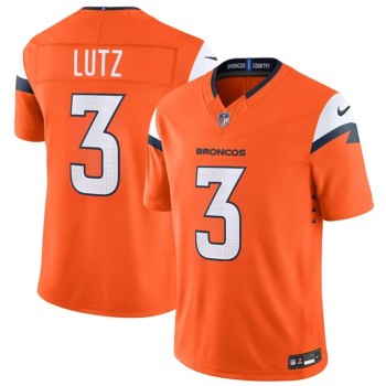 Men's Denver Broncos #3 Wil Lutz Orange 2026 Vapor F.U.S.E. Limited Jersey Men's Denver Broncos #3 Wil Lutz Orange 2026 Vapor F.U.S.E. Limited Jersey