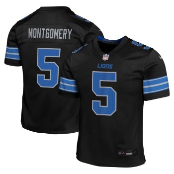 Youth Detroit Lions David Montgomery Black Alternate Player Game Jersey Youth Detroit Lions David Montgomery Black Alternate Player Game Jersey