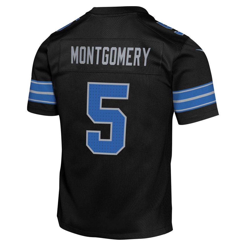 Youth Detroit Lions David Montgomery Black Alternate Player Game Jersey Youth Detroit Lions David Montgomery Black Alternate Player Game Jersey