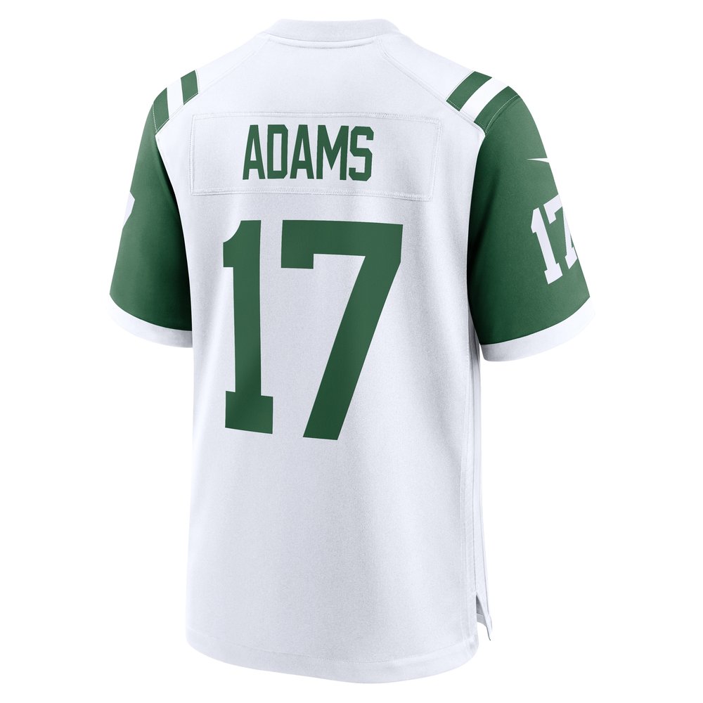 Men's New York Jets #17 Davante Adams White Classic Alternate Game Jersey