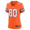 Women's Denver Broncos Rod Smith Orange Mile High Collection 1977 Throwback Retired Player Game Jersey
