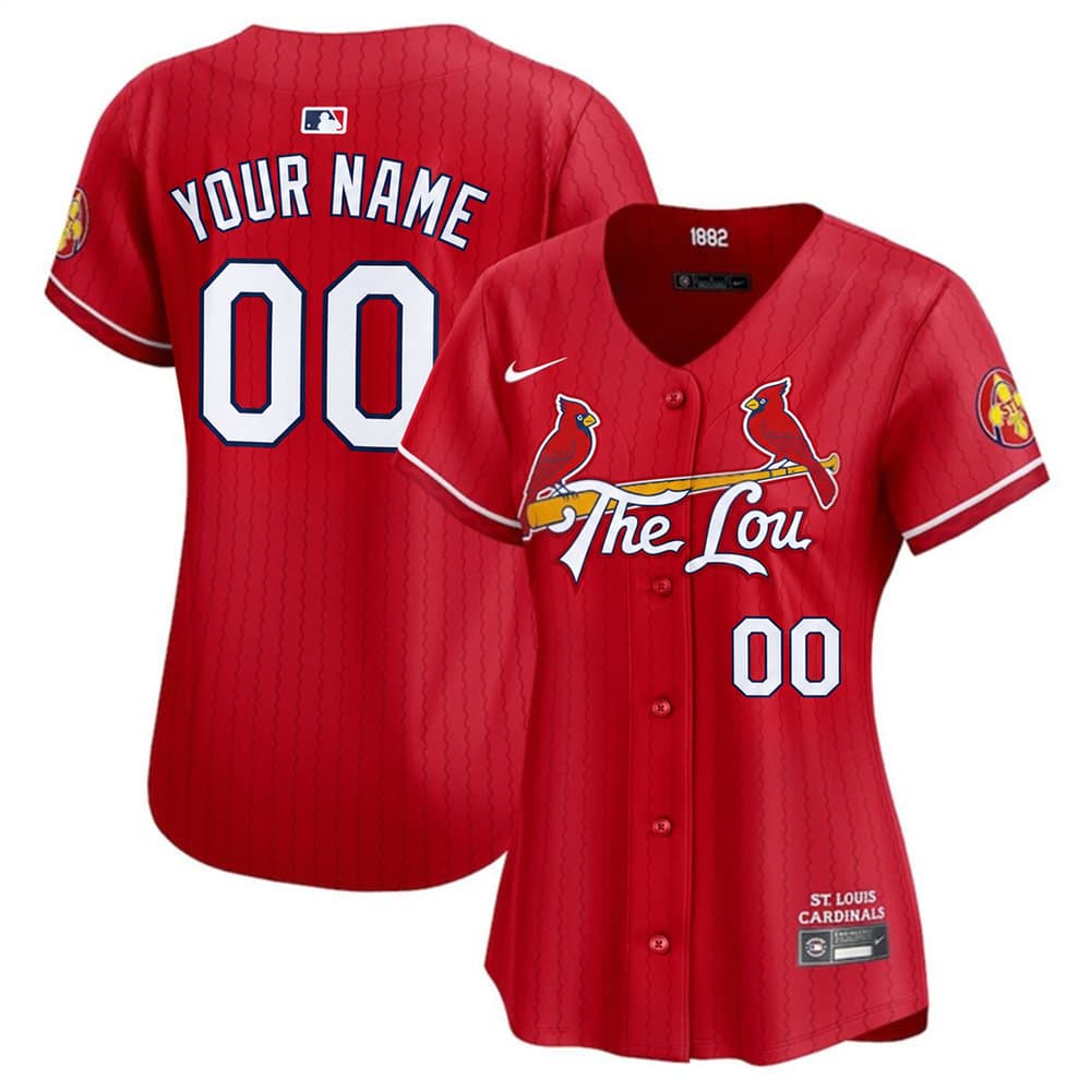 Women's St. Louis Cardinals Red City Connect Limited Custom Jersey