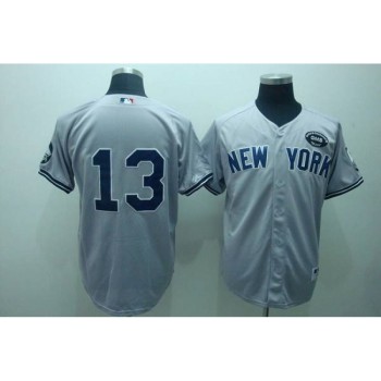 Yankees #13 Alex Rodriguez Grey GMS The Boss Stitched MLB Jersey Yankees #13 Alex Rodriguez Grey GMS The Boss Stitched MLB Jersey