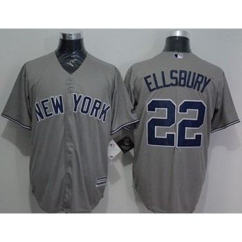 Yankees #22 Jacoby Ellsbury Grey New Cool Base Stitched MLB Jersey Yankees #22 Jacoby Ellsbury Grey New Cool Base Stitched MLB Jersey