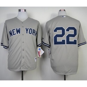Yankees #22 Jacoby Ellsbury Grey Stitched MLB Jersey Yankees #22 Jacoby Ellsbury Grey Stitched MLB Jersey