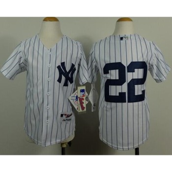 Yankees #22 Jacoby Ellsbury White Stitched Youth MLB Jersey Yankees #22 Jacoby Ellsbury White Stitched Youth MLB Jersey