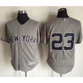 Yankees #23 Don Mattingly Grey Flexbase Authentic Collection Stitched MLB Jersey Yankees #23 Don Mattingly Grey Flexbase Authentic Collection Stitched MLB Jersey