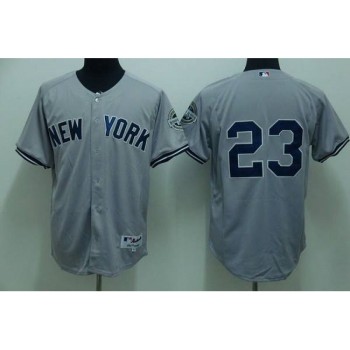 Yankees #23 Don Mattingly Stitched Grey MLB Jersey Yankees #23 Don Mattingly Stitched Grey MLB Jersey