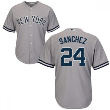 Yankees #24 Gary Sanchez Grey Road Stitched Youth MLB Jersey Yankees #24 Gary Sanchez Grey Road Stitched Youth MLB Jersey
