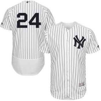 Yankees #24 Gary Sanchez White Strip Flexbase Authentic Collection Stitched MLB Jersey Yankees #24 Gary Sanchez White Strip Flexbase Authentic Collection Stitched MLB Jersey