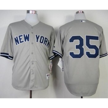 Yankees #35 Michael Pineda Grey Stitched MLB Jersey Yankees #35 Michael Pineda Grey Stitched MLB Jersey