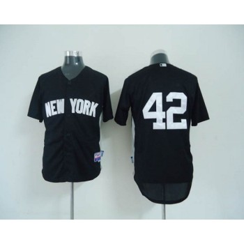 Yankees #42 Mariano Rivera Black 2011 Road Cool Base BP Stitched MLB Jersey Yankees #42 Mariano Rivera Black 2011 Road Cool Base BP Stitched MLB Jersey