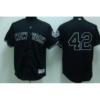 Yankees #42 Mariano Rivera Stitched Black MLB Jersey Yankees #42 Mariano Rivera Stitched Black MLB Jersey