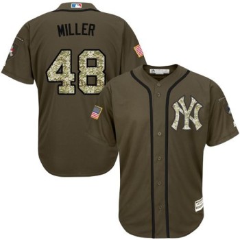Yankees #48 Andrew Miller Green Salute to Service Stitched MLB Jersey Yankees #48 Andrew Miller Green Salute to Service Stitched MLB Jersey