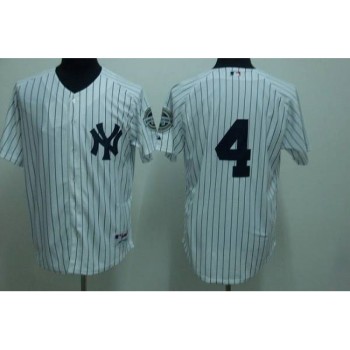 Yankees #4 Lou Gehrig Stitched White MLB Jersey Yankees #4 Lou Gehrig Stitched White MLB Jersey