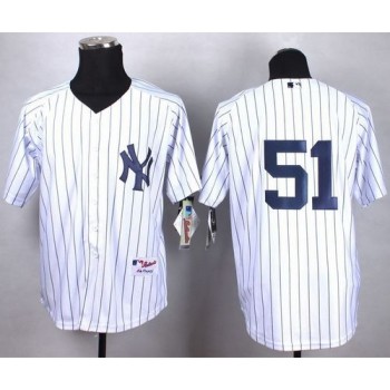 Yankees #51 Bernie Williams White Cool Base Stitched MLB Jersey Yankees #51 Bernie Williams White Cool Base Stitched MLB Jersey