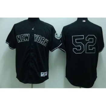 Yankees #52 C.C. Sabathia Stitched Black MLB Jersey Yankees #52 C.C. Sabathia Stitched Black MLB Jersey