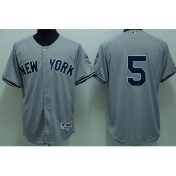 Yankees #5 Joe DiMaggio Stitched Grey MLB Jersey Yankees #5 Joe DiMaggio Stitched Grey MLB Jersey