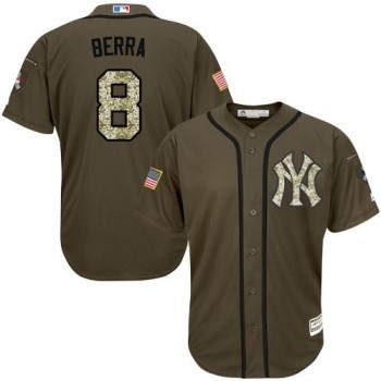 Yankees #8 Yogi Berra Green Salute to Service Stitched MLB Jersey Yankees #8 Yogi Berra Green Salute to Service Stitched MLB Jersey