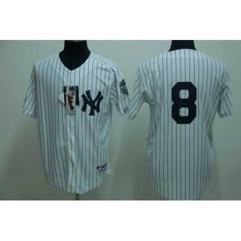 Yankees #8 Yogi Berra Stitched White MLB Jersey Yankees #8 Yogi Berra Stitched White MLB Jersey