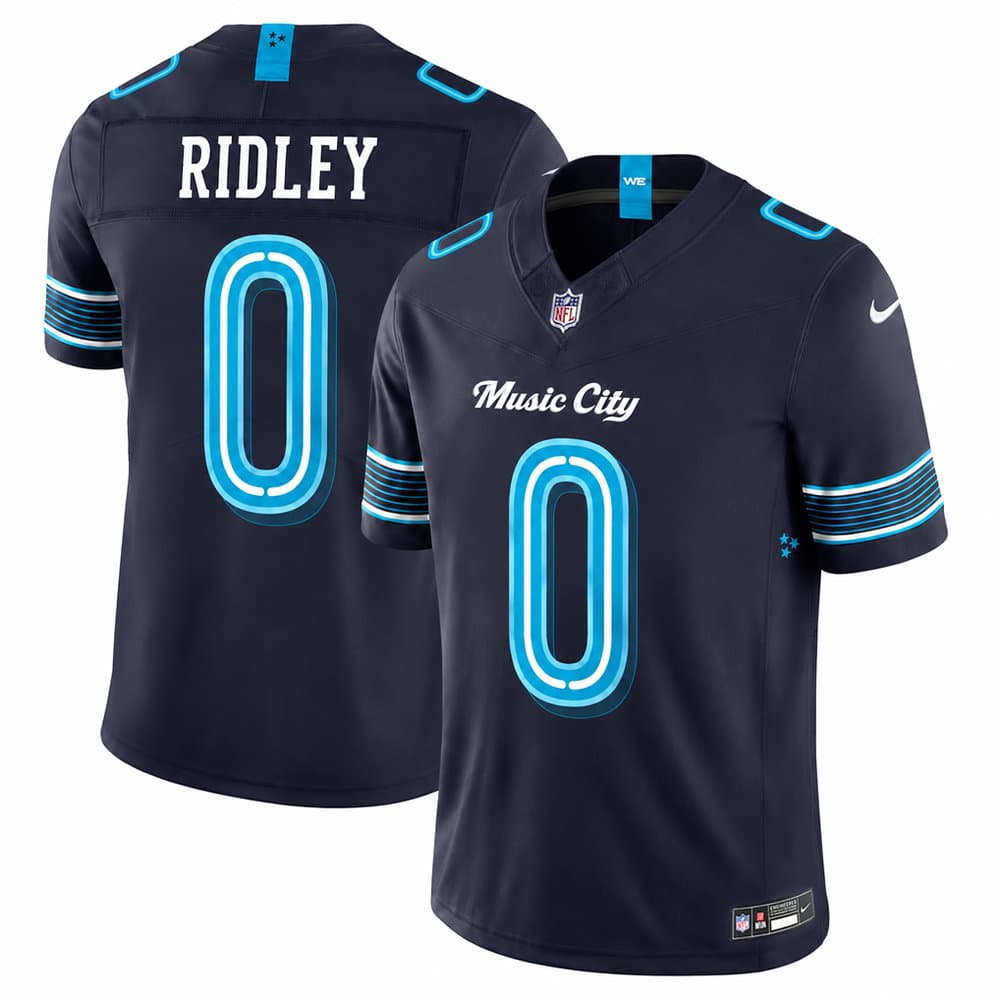 Youth Tennessee Titans #0 Calvin Ridley Navy 2026 Rivalries Collection Vapor F.U.S.E. Limited Jersey